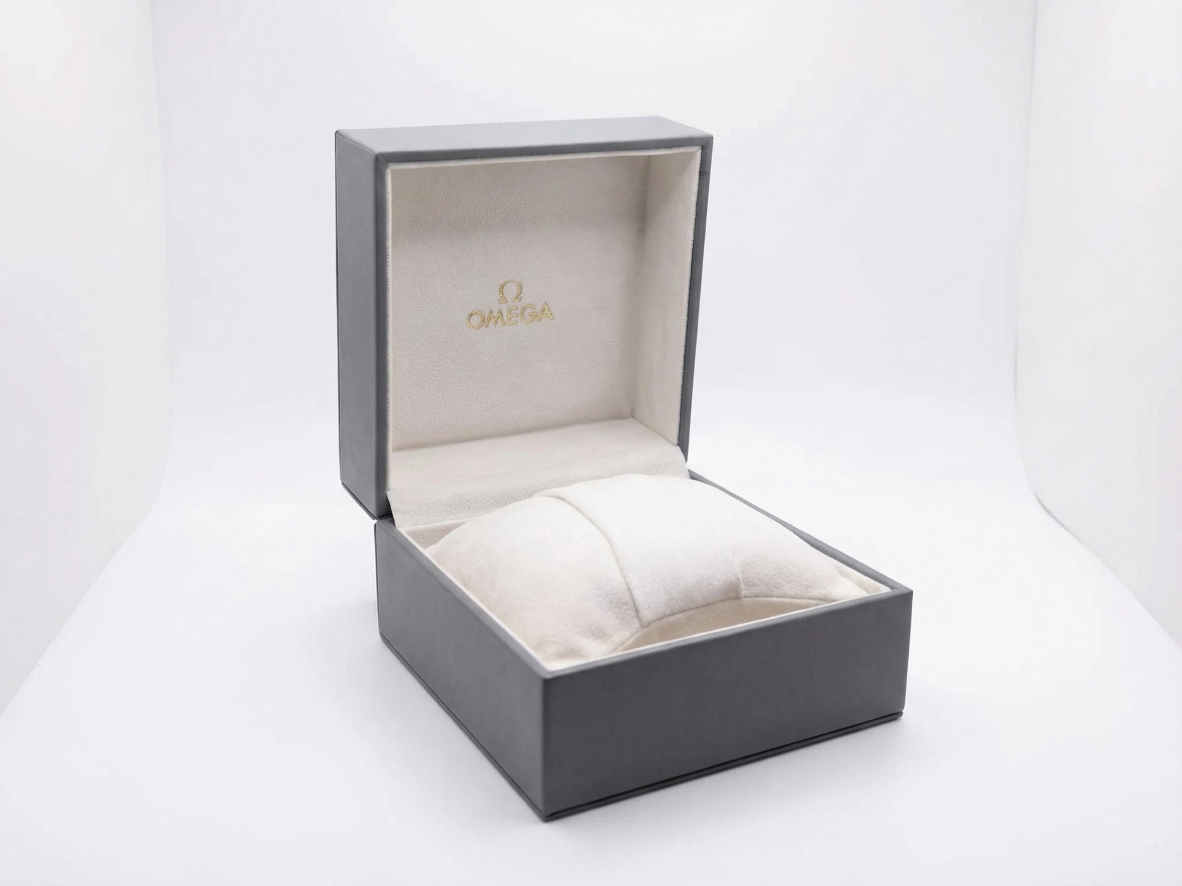 Genuine Omega Watch Box - Luxury Gray Leather