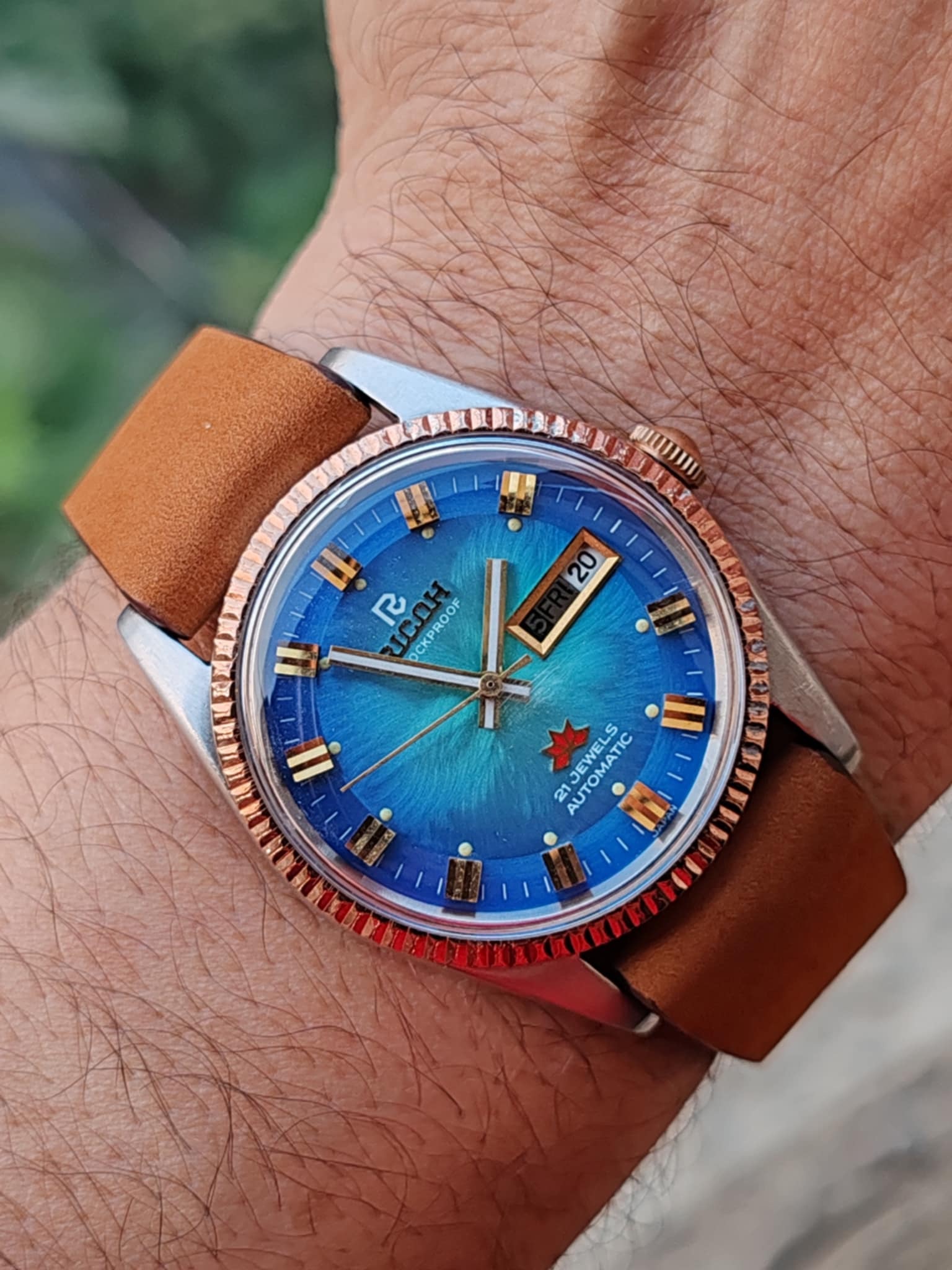 Richo Automatic - Blue Dial - Vintage - Rare 1970s