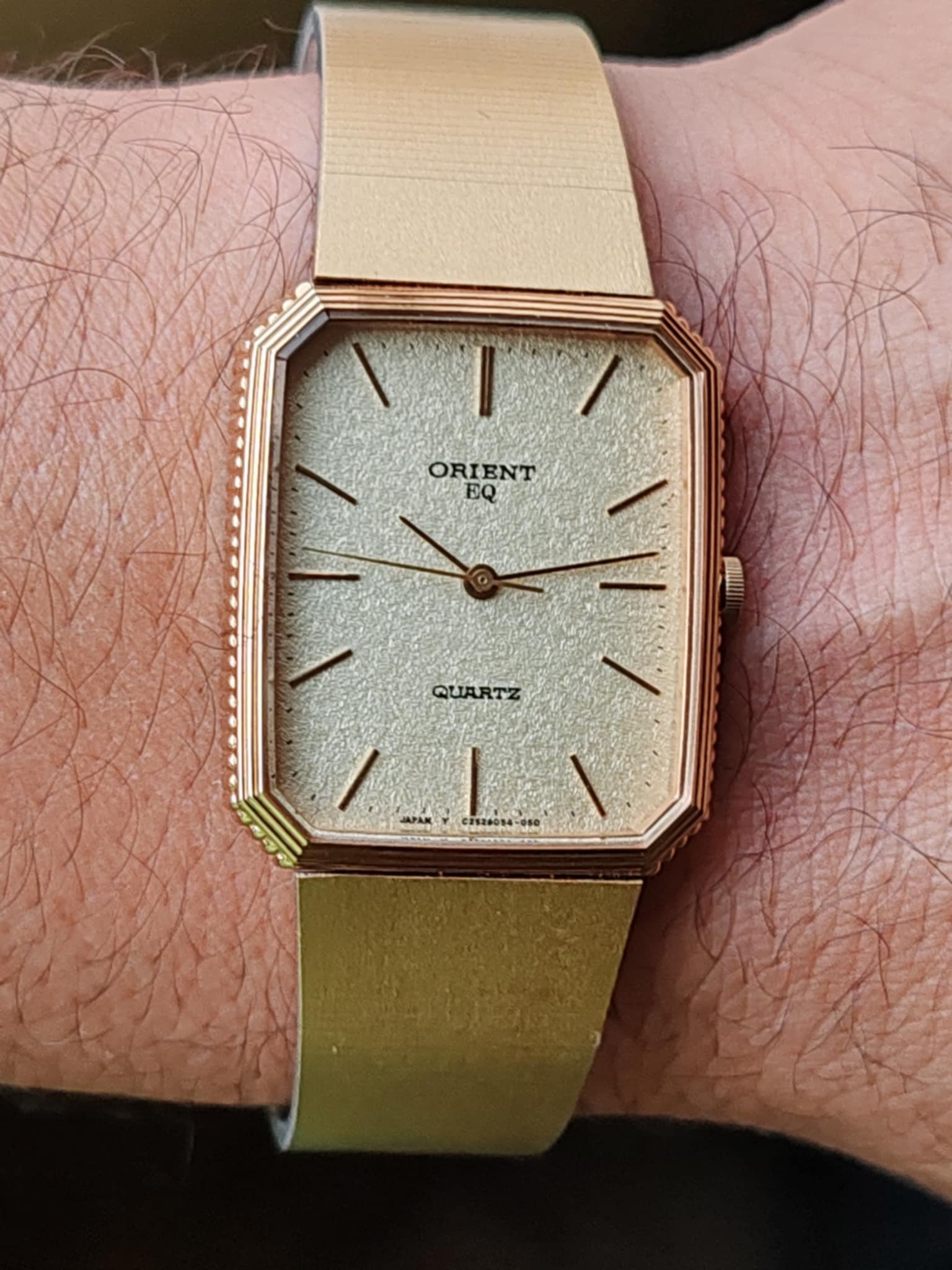 Orient EQ Gold-Tone Quartz Watch