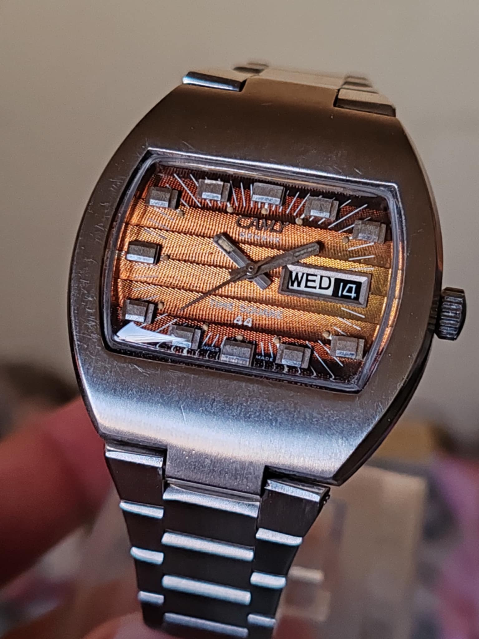 CAMY Genève Time Square 44 Automatic - Vintage - Rare Dial