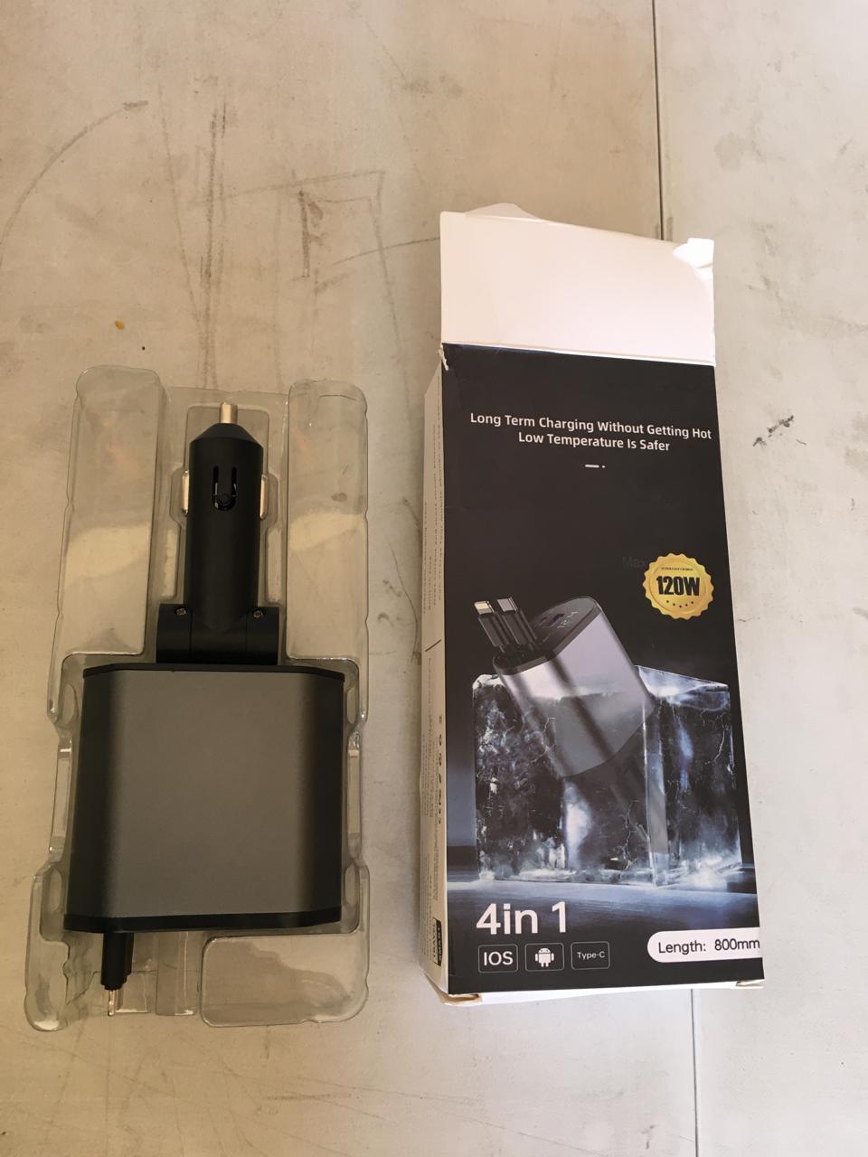 2 in 1 Lighting and Type C Car Charger