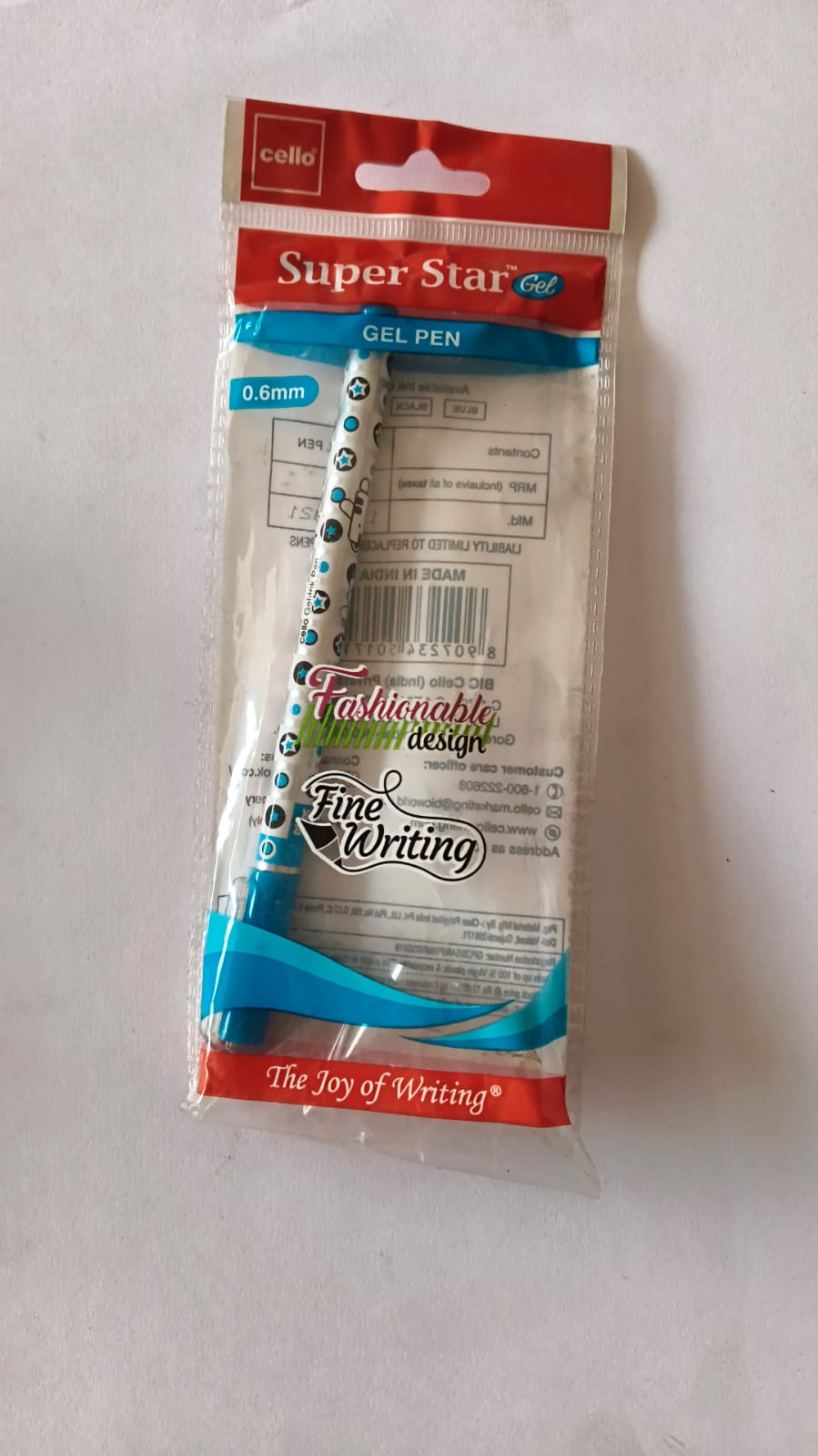 Single Cello Super Star Gel Pen