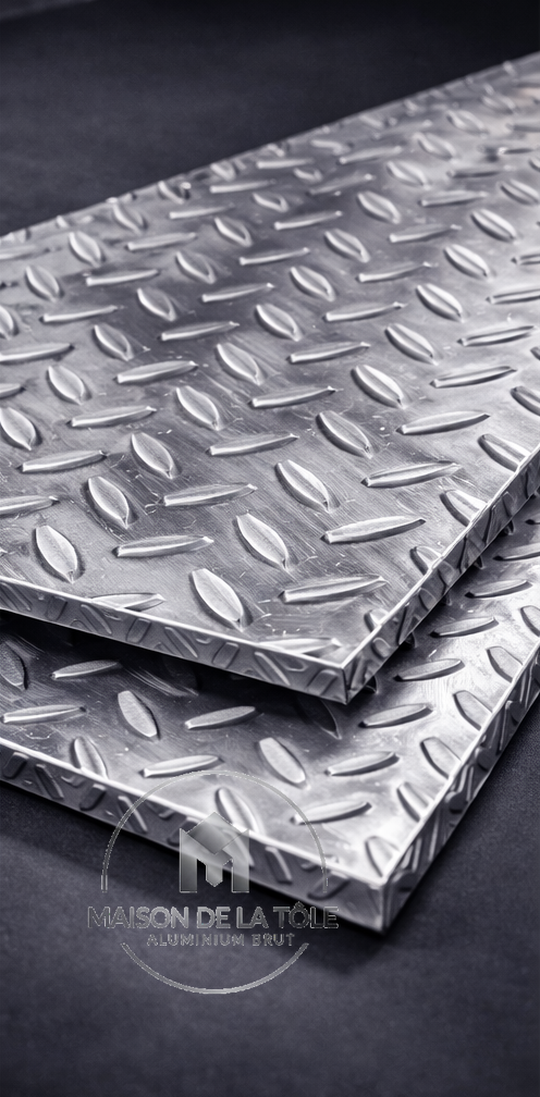 Plaque Aluminium Striée Antidérapante