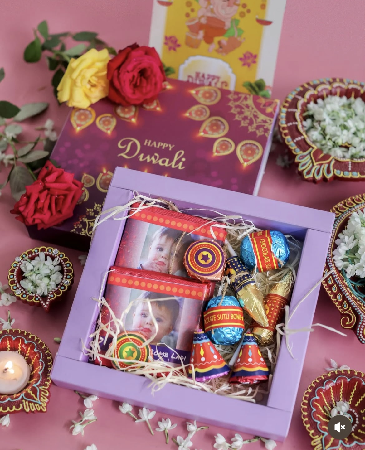 Diwali Cracker Personalized Chocolate Box
