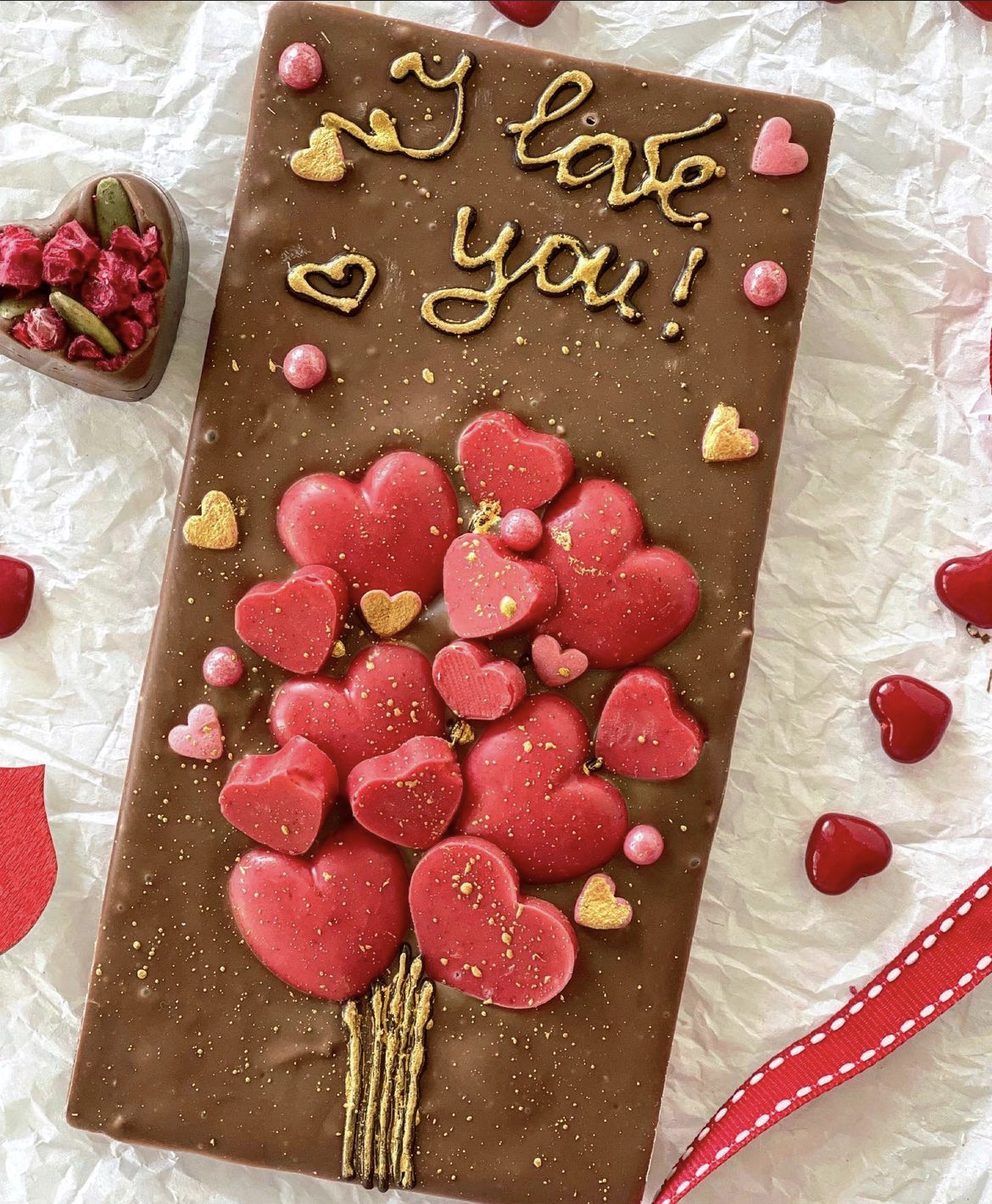 Artisan Heart Chocolate Bar