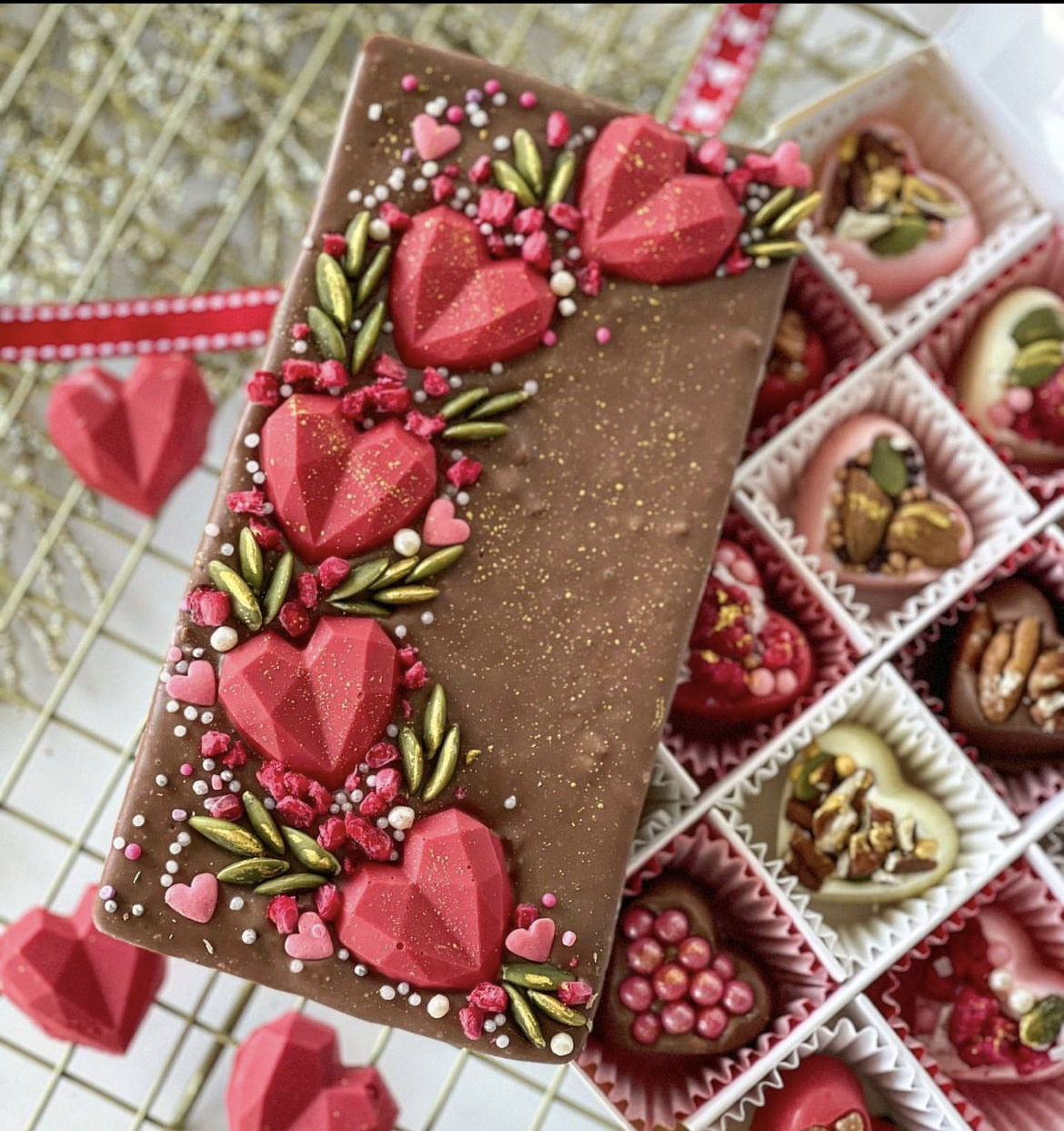 Artisan Heart Chocolate Bar