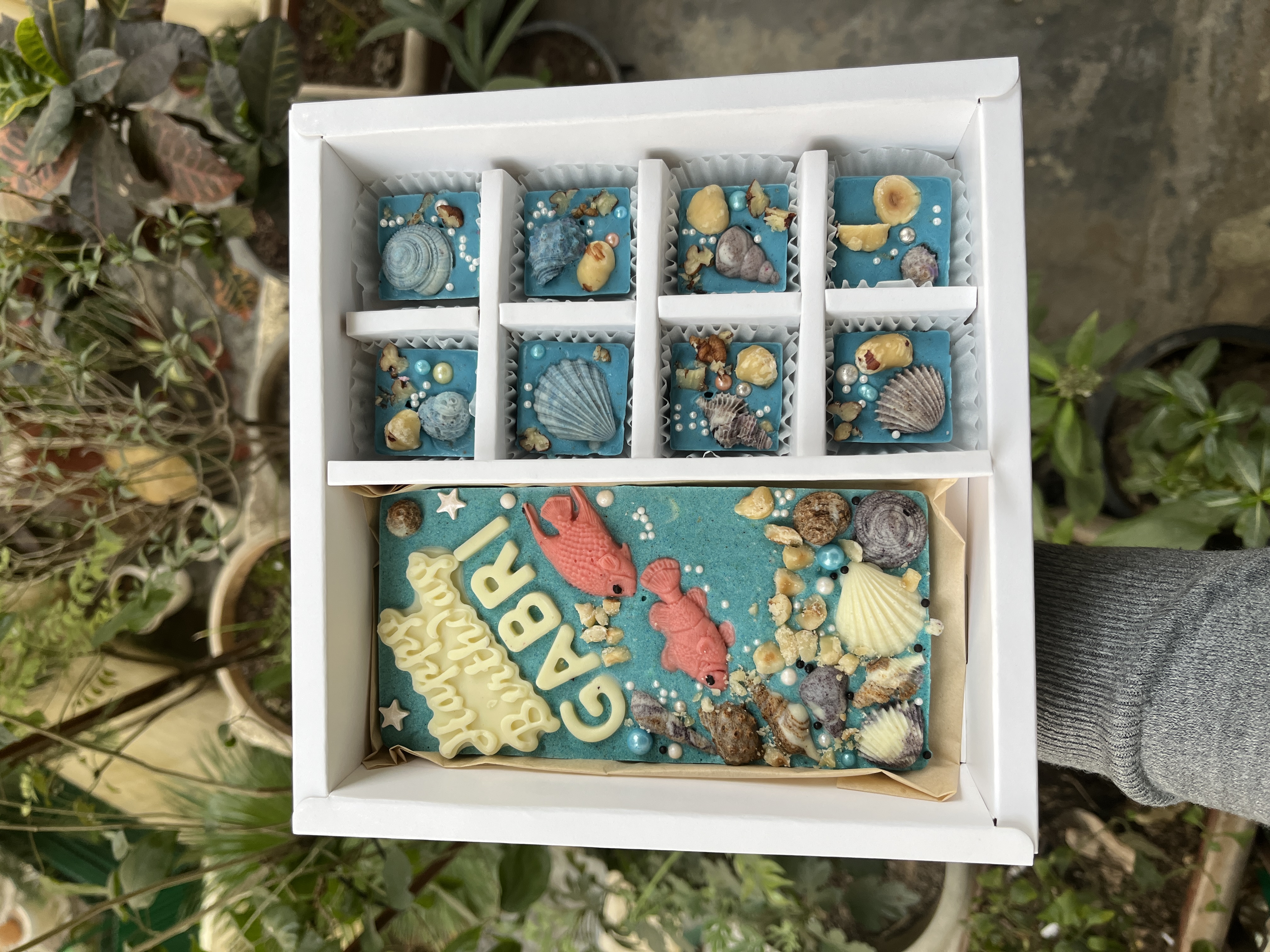 Ocean Theme Birthday Chocolate Box