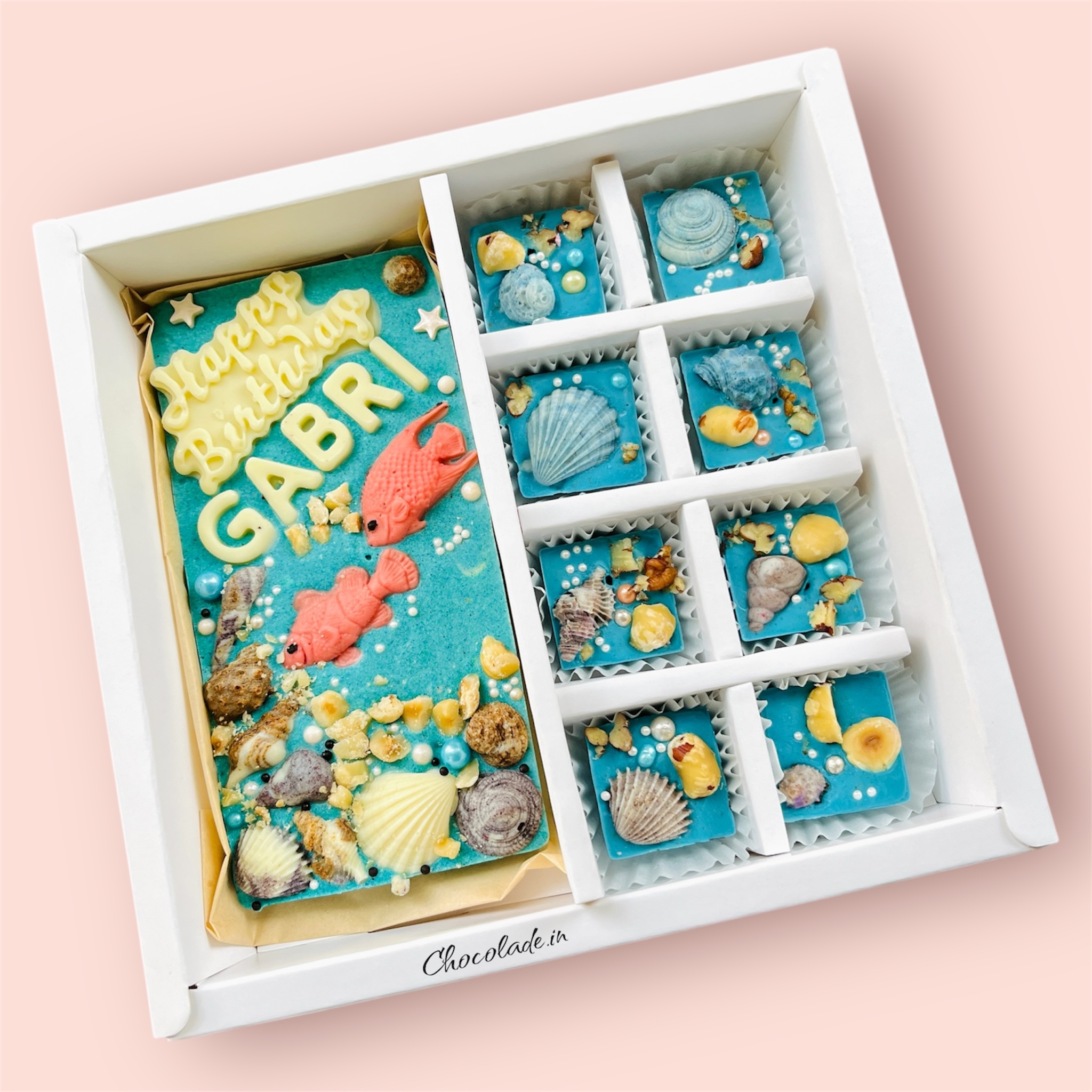 Ocean Theme Birthday Chocolate Box