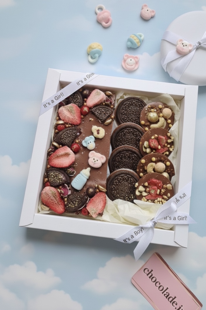 It’s a Girl! Baby Announcement Chocolate Gift Box