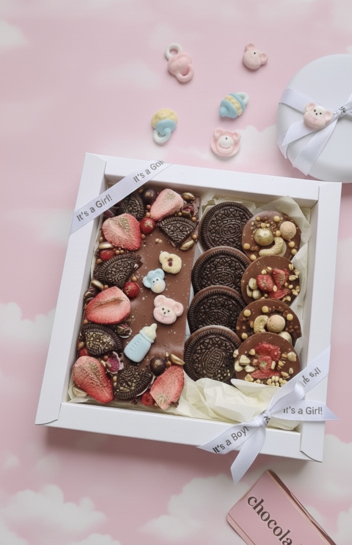 It’s a Girl! Baby Announcement Chocolate Gift Box