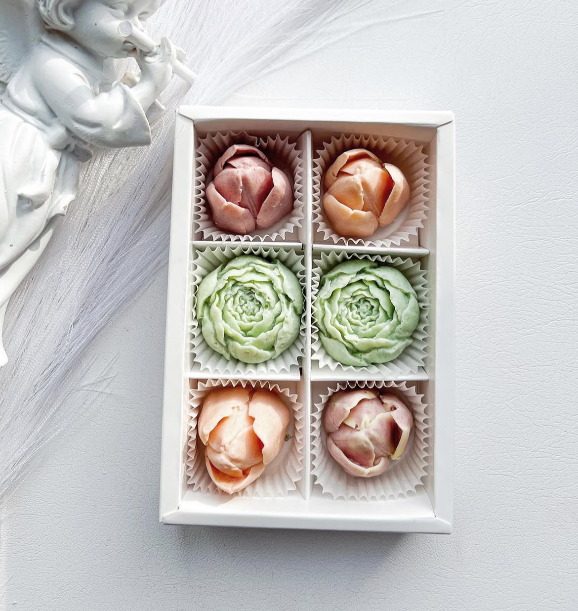 Assorted Flower-Shaped Chocolates