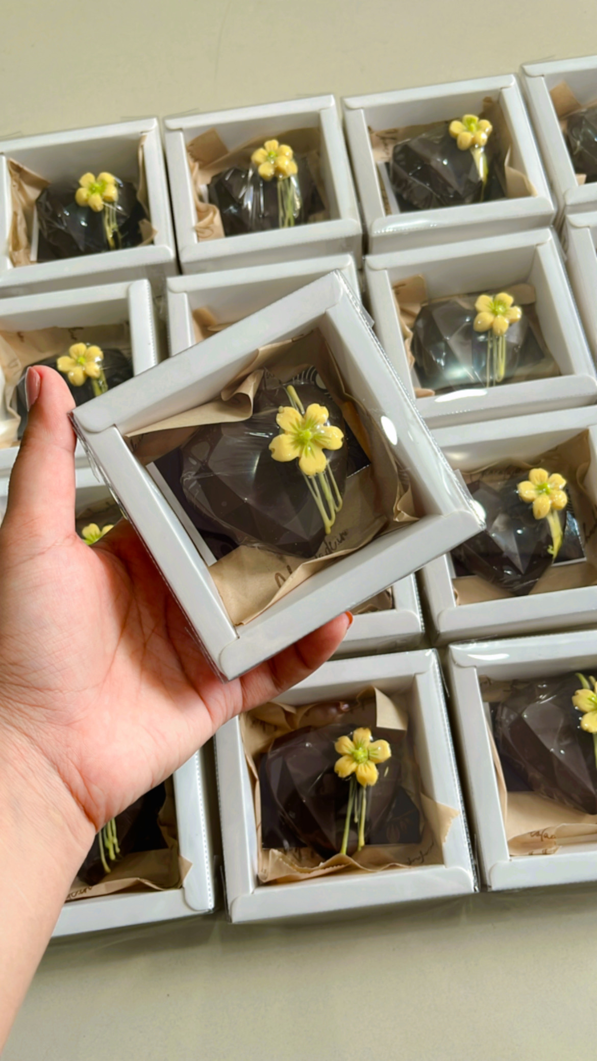 Signature Geometric Heart Chocolate