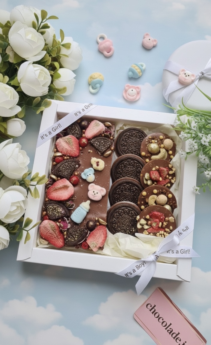 It’s a Girl! Baby Announcement Chocolate Gift Box