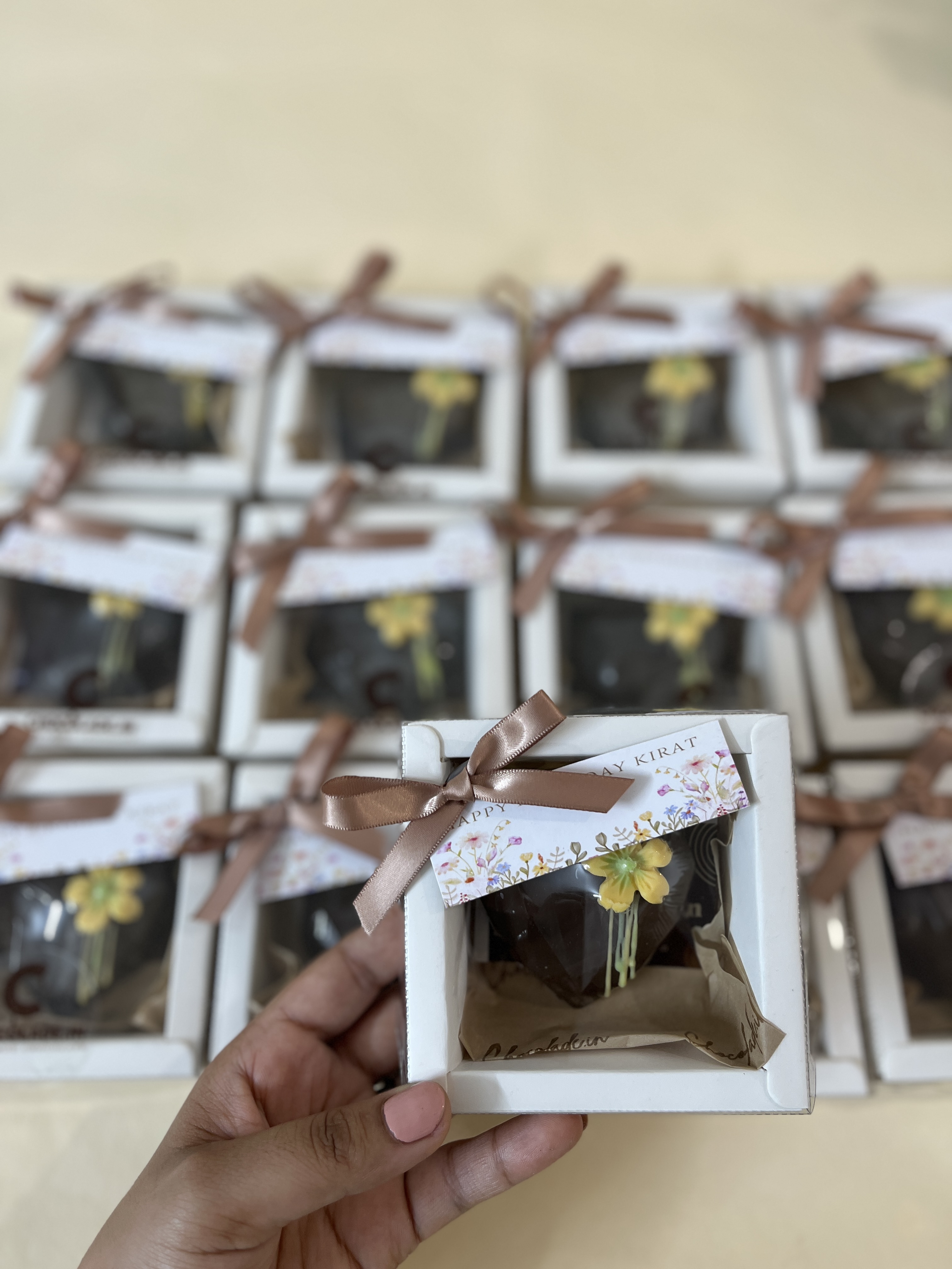 Signature Geometric Heart Chocolate