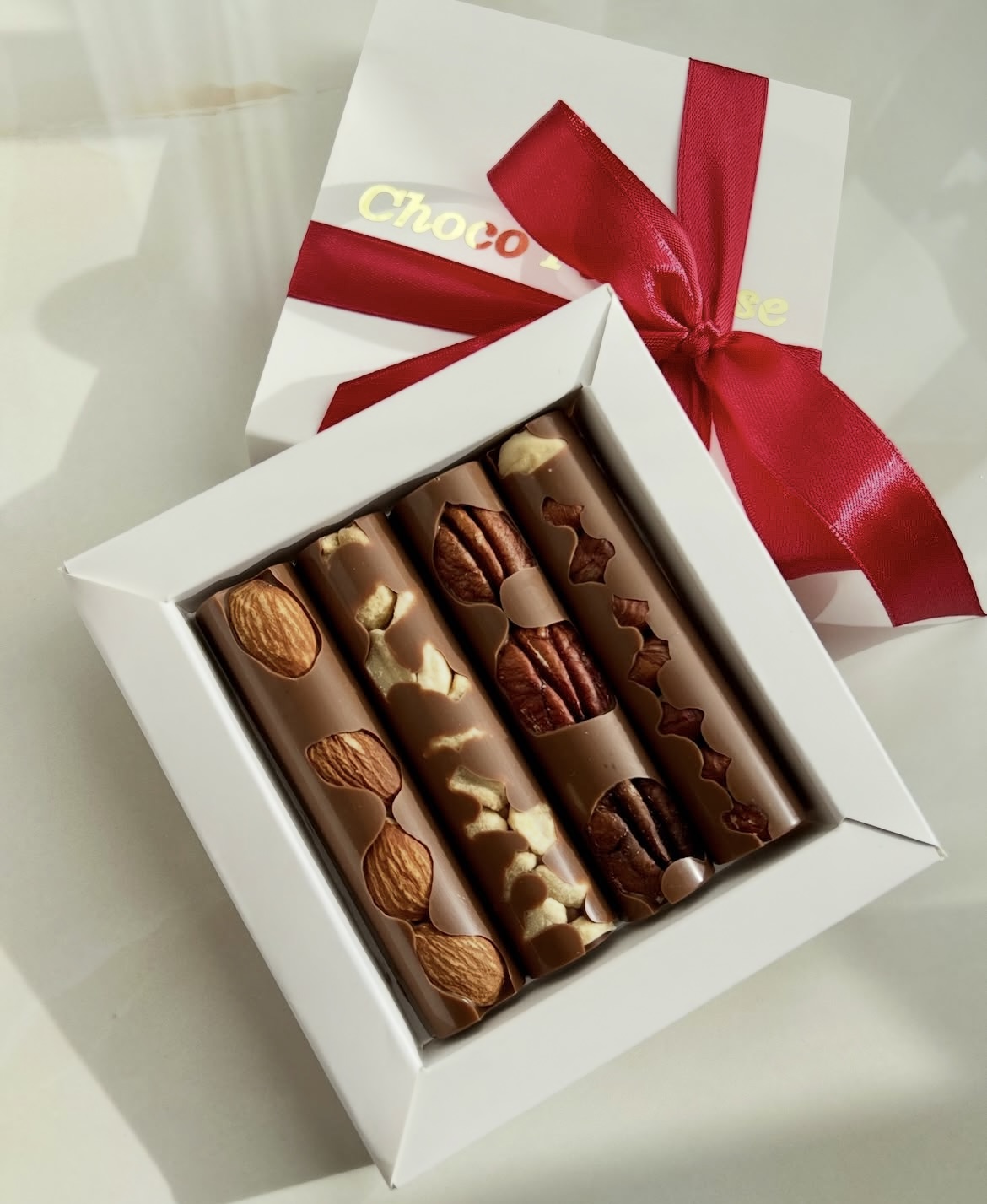 Luxury Nut Chocolate Bars Gift Box