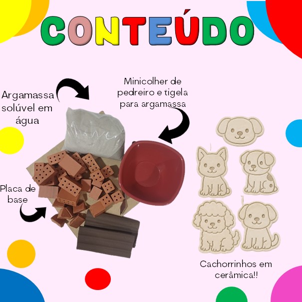 CASINHA DE CACHORRO. KIT DE CONSTRUÇÃO INFANTIL.  ECOBRICK. KIT DE MONTAR. KIT DE CONSTRUÇÃO. 