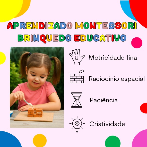 EcoBrick Estádio – Brinquedo Educativo Montessori com Tijolinhos Cerâmicos em Miniatura, Kit de Construção Infantil