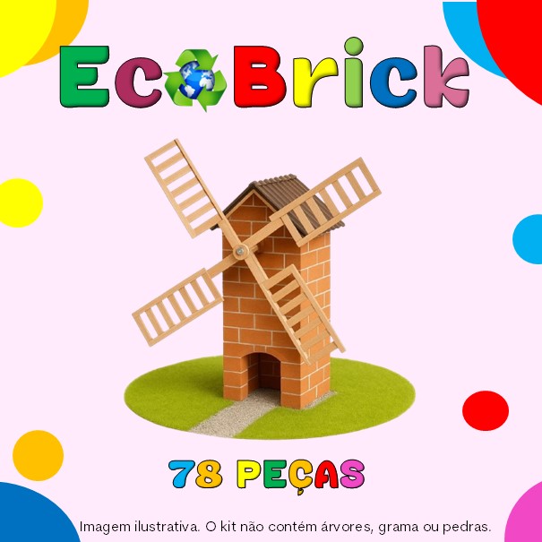 ECOBRICK - Moinho de vento 