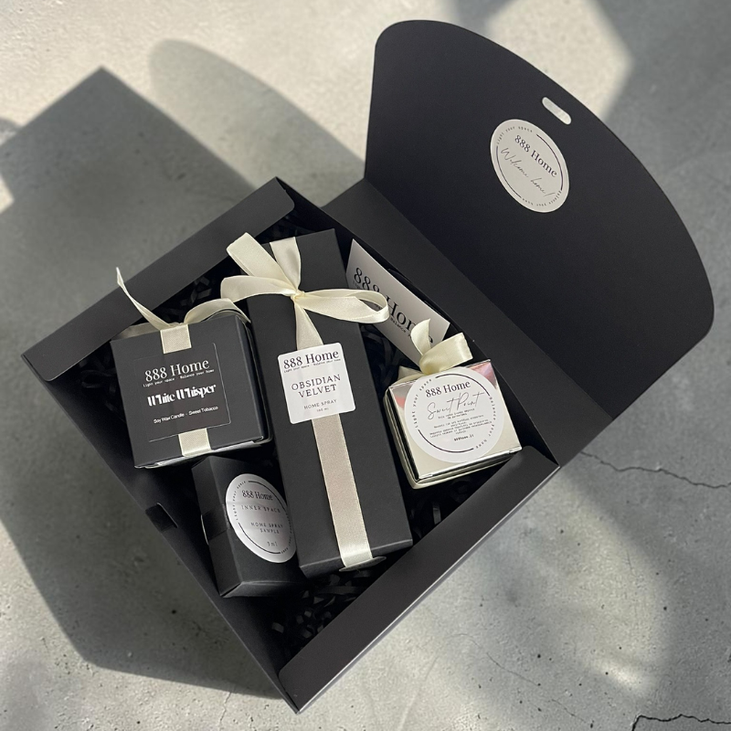 888 Home rinkinys - Obsidian Velvet x White Whisper