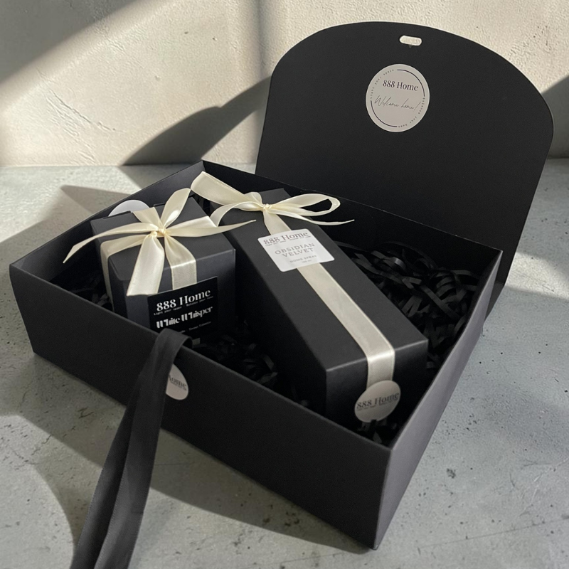 888 Home rinkinys - Obsidian Velvet x White Whisper