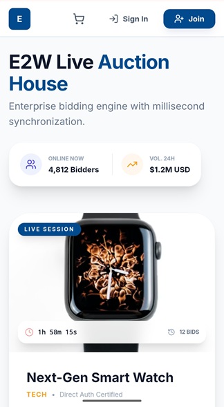 Auction Services Web Apps.Websites