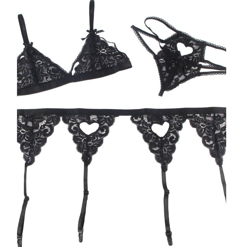 Conjunto de Lingerie Sexy Preto (Ref. ) D-231065 