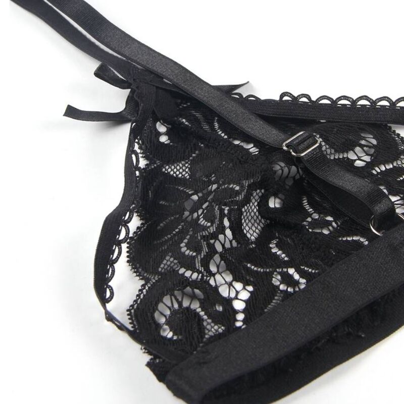 Conjunto de Lingerie Sexy Preto (Ref. ) D-231065 