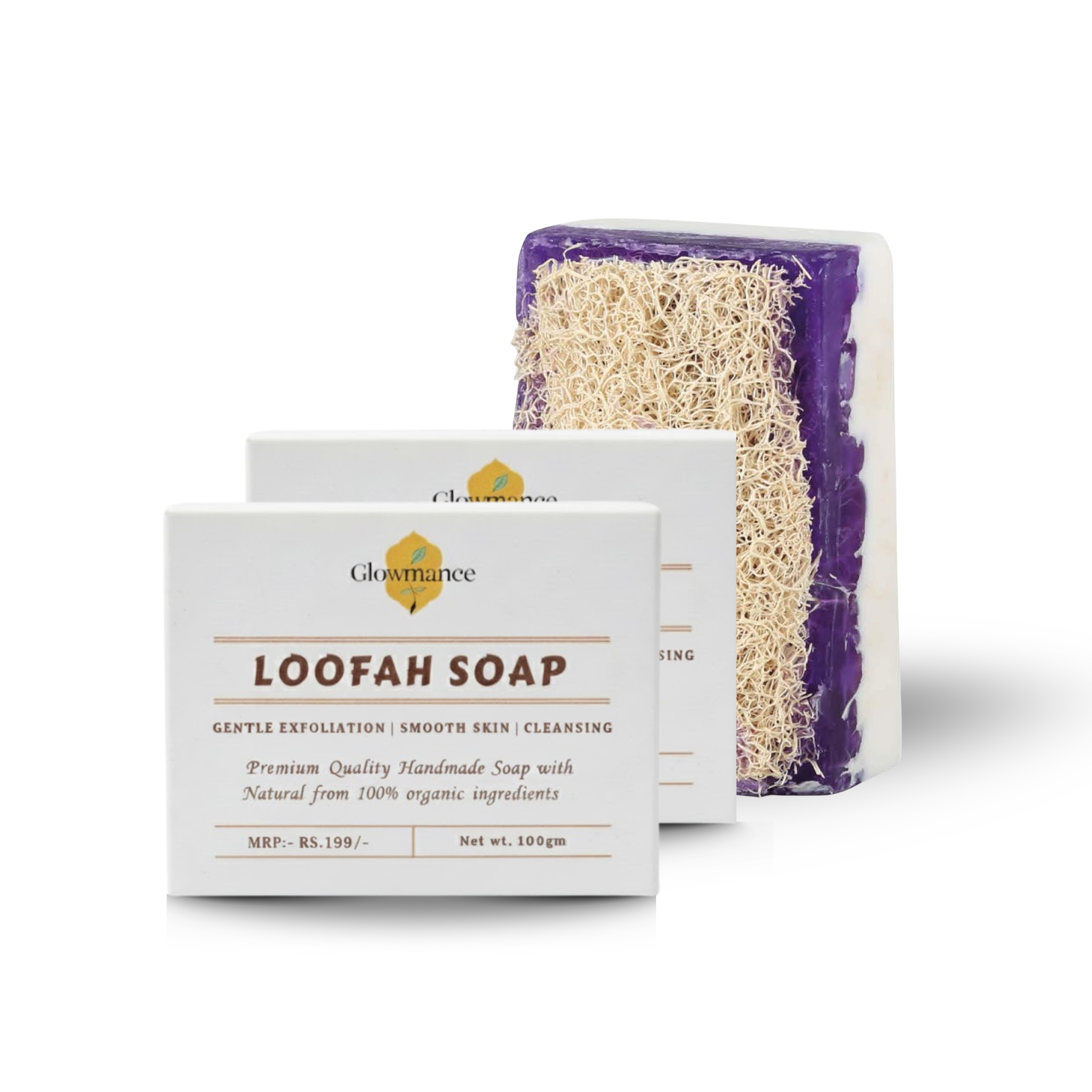 Glowmance Loofah Soap Bar