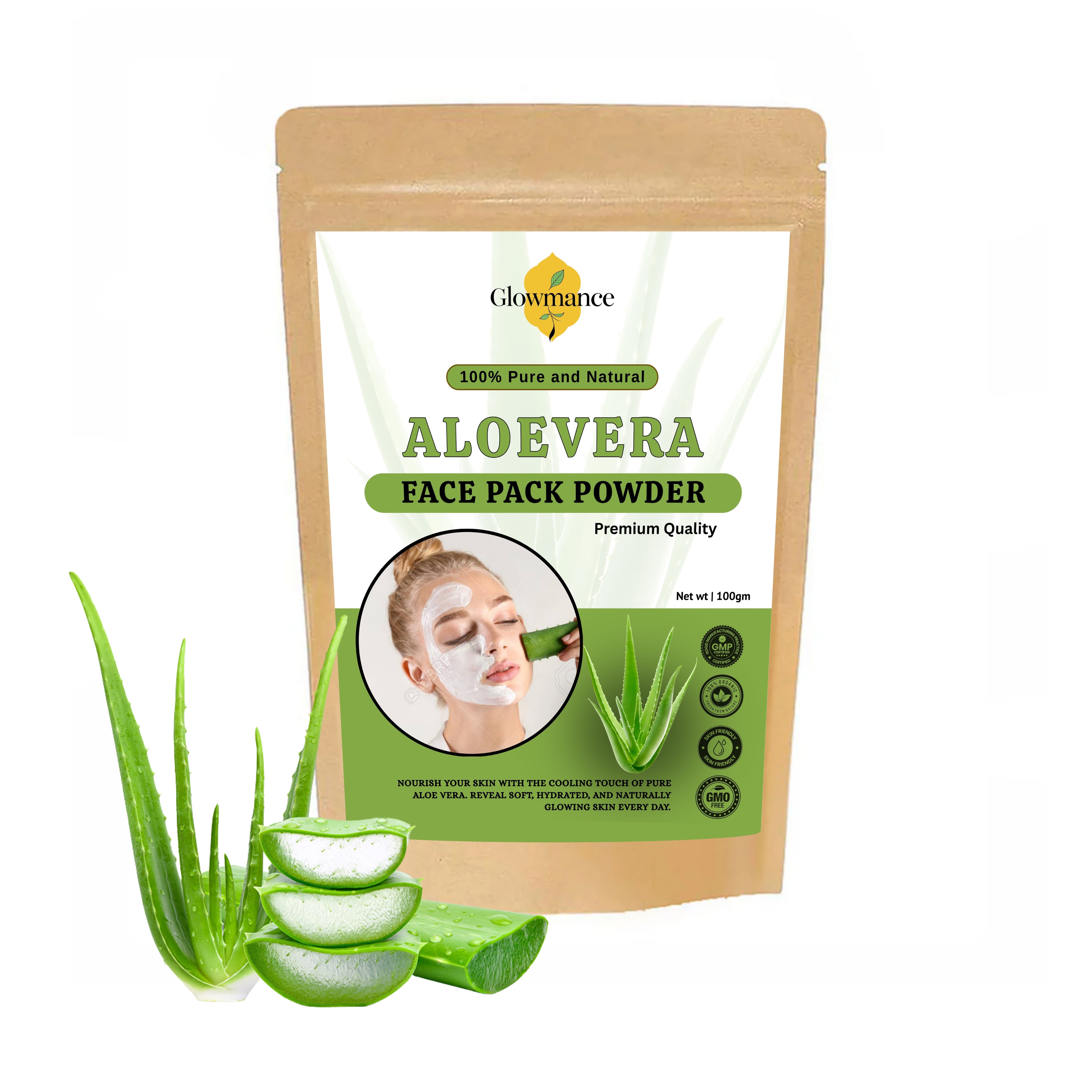 Glowmance Aloevera Face Pack Powder