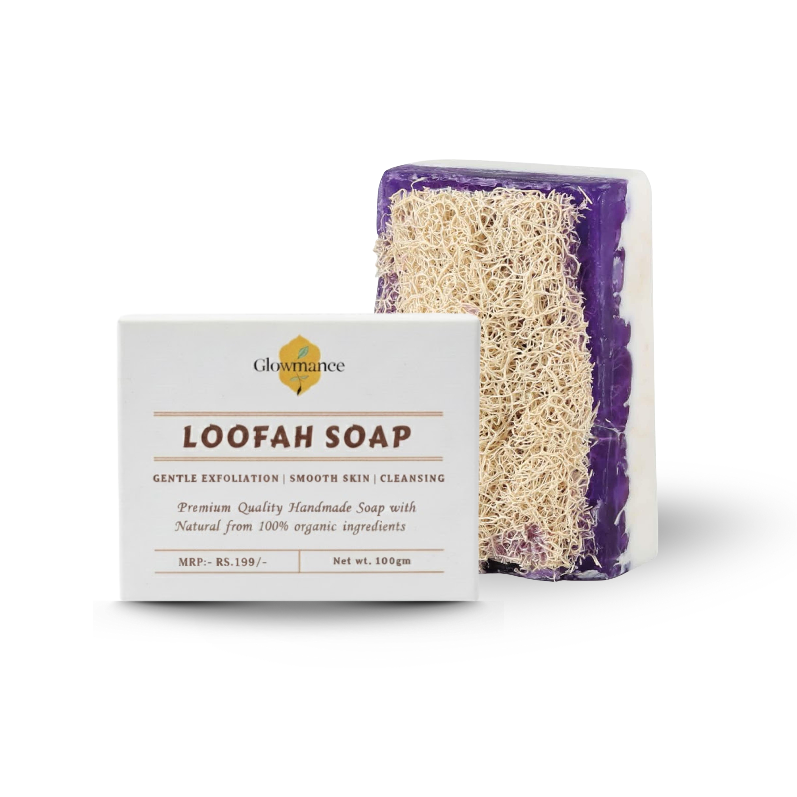 Glowmance Loofah Soap Bar