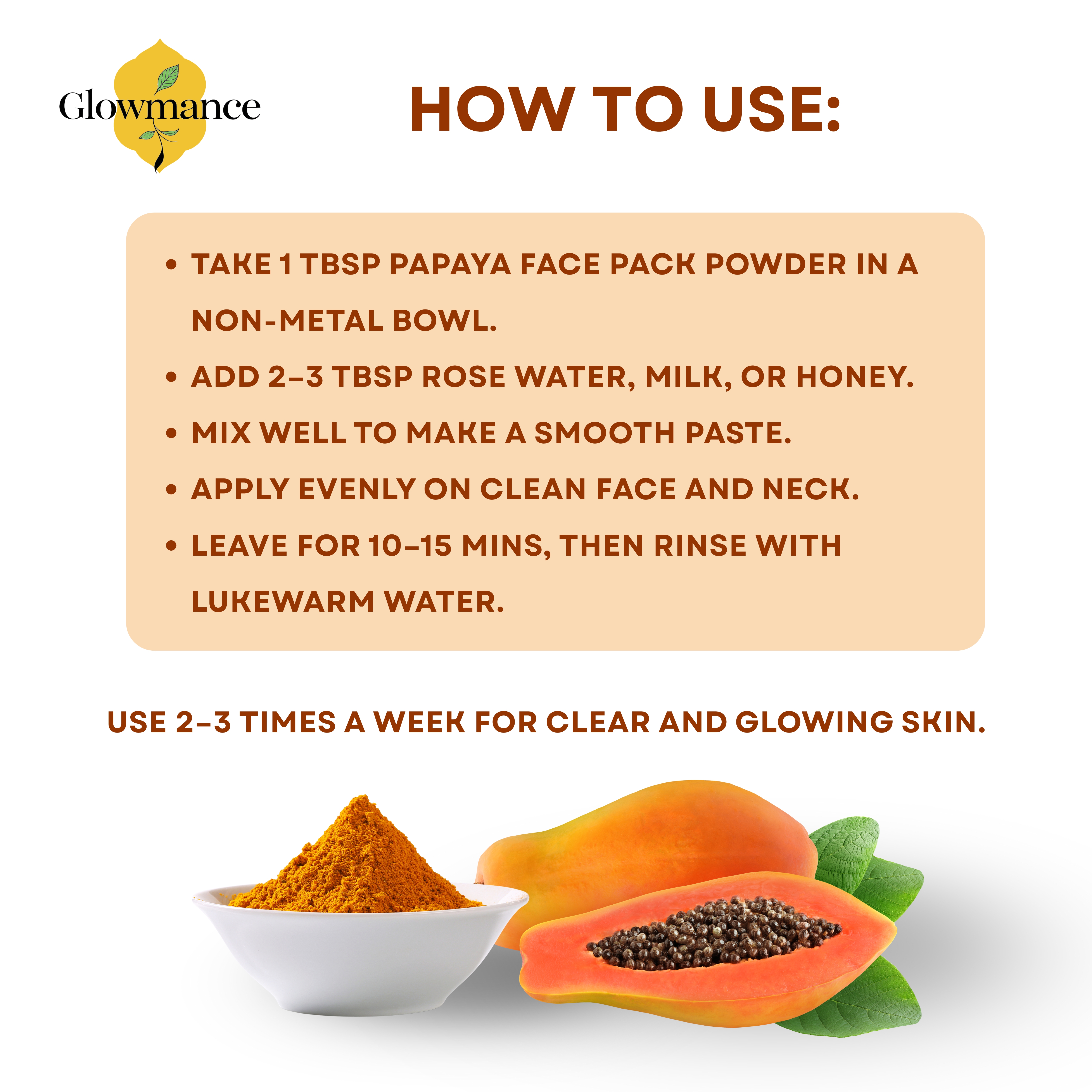 Papaya Face Pack Powder 