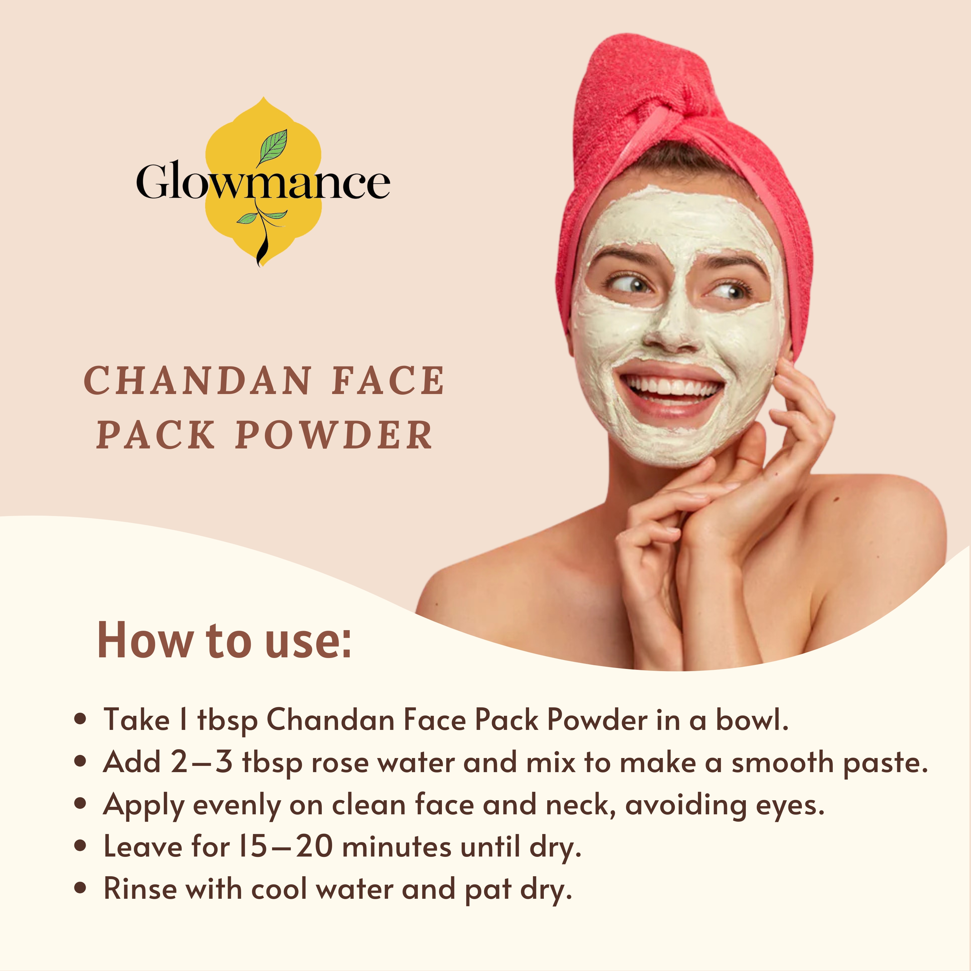 Glowmance Chandan Face Pack Powder