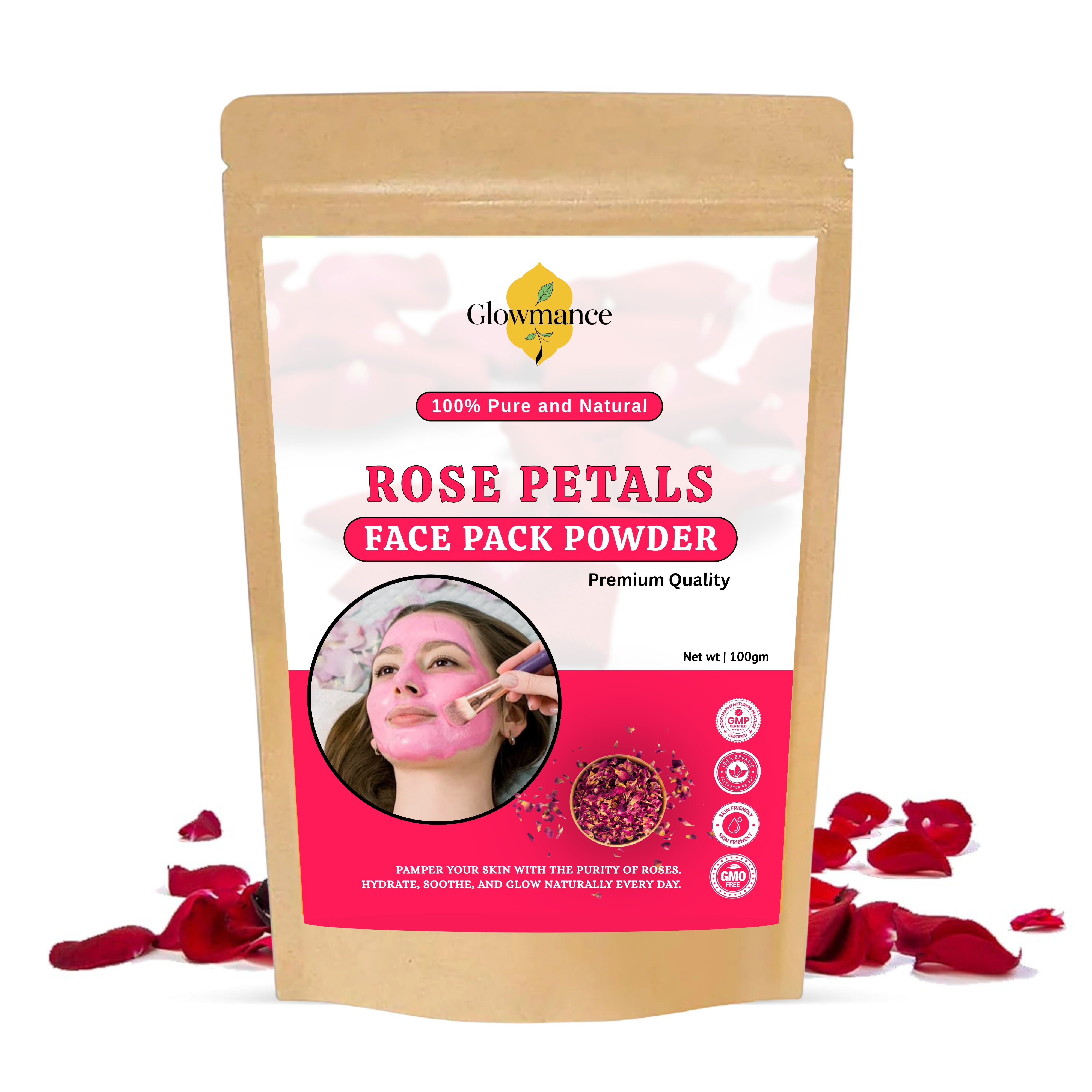 Rose Petal Face Pack Powder