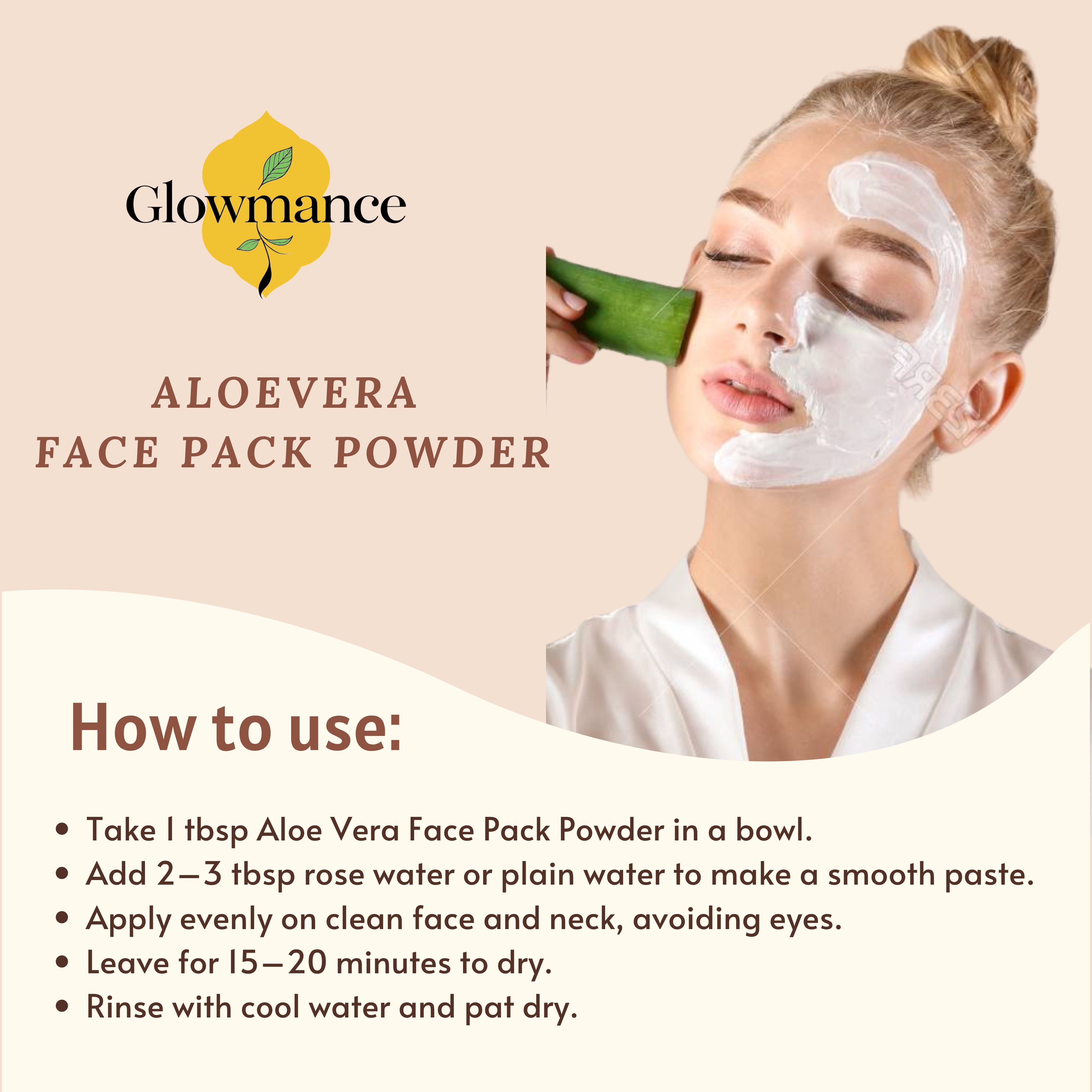 Glowmance Aloevera Face Pack Powder