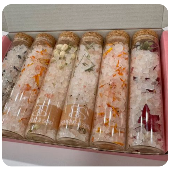 Luxury Bath Salt Tube Set