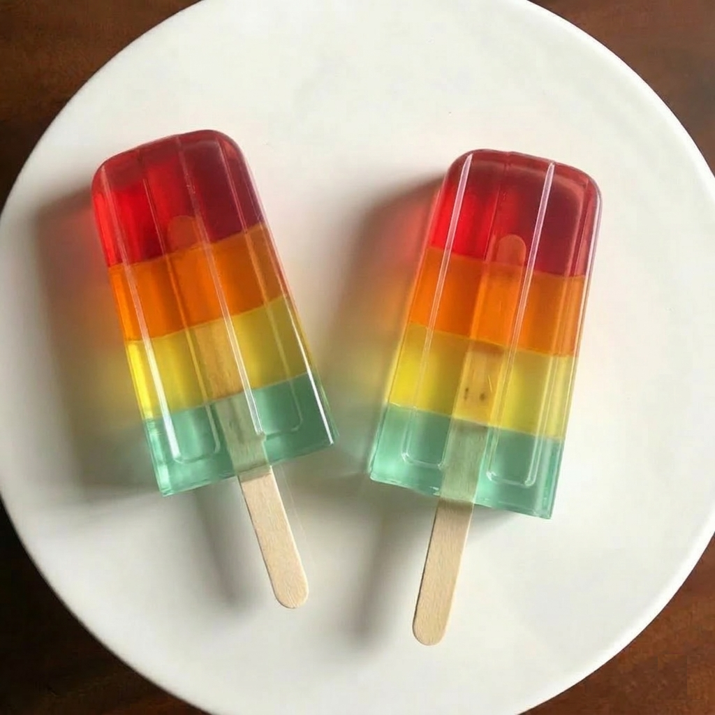 Rainbow Popsicles Soap