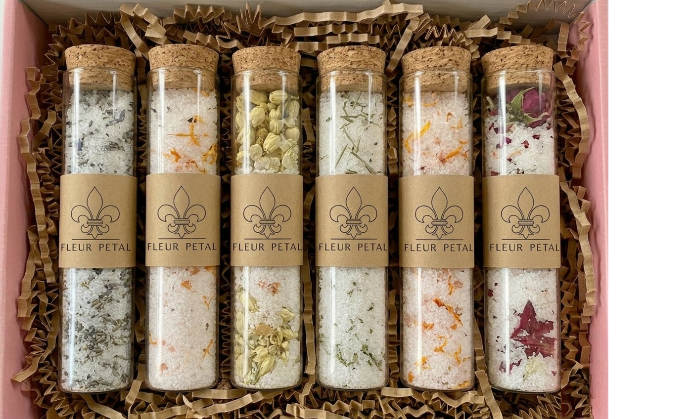 Luxury Bath Salt Tube Set