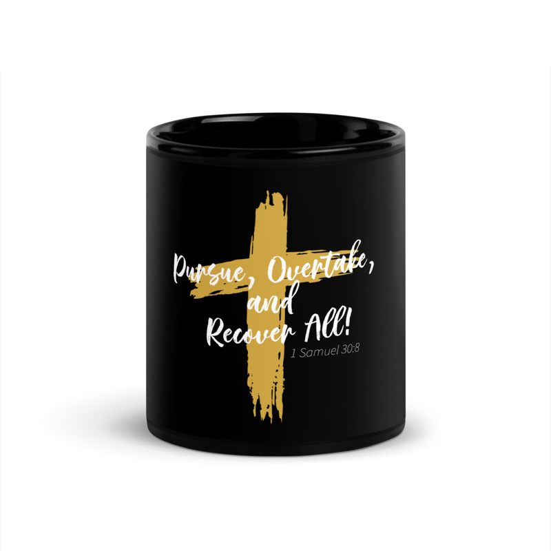 Pursue, Overtake - Mug Black/Gold