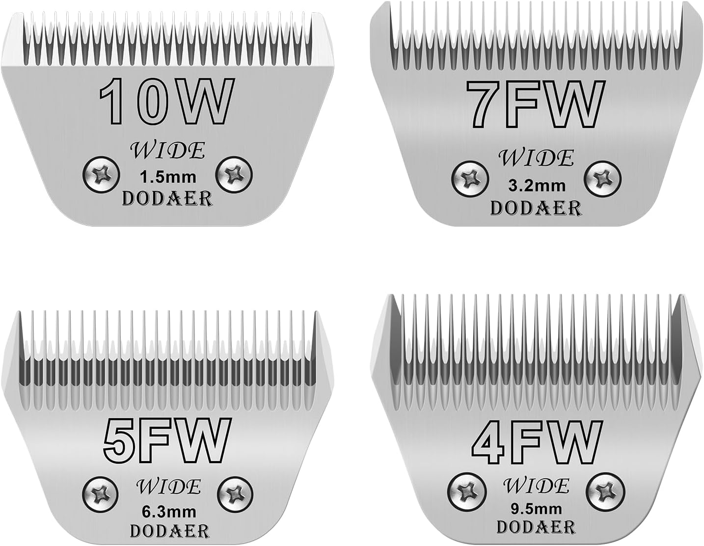 Dog Grooming Clipper Blade Set