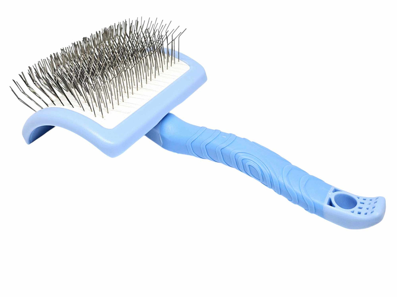 Zollita Blue Large Curved Slicker Brush