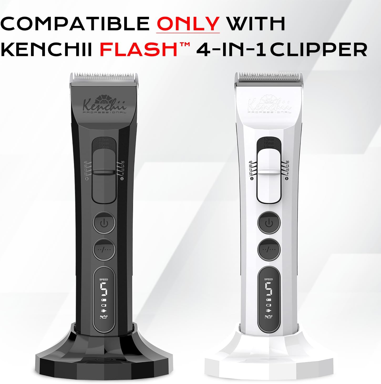 Kenchii Flash Clipper Blade (Fine Detailer) Only Compatible with Flash Clipper, Black & White