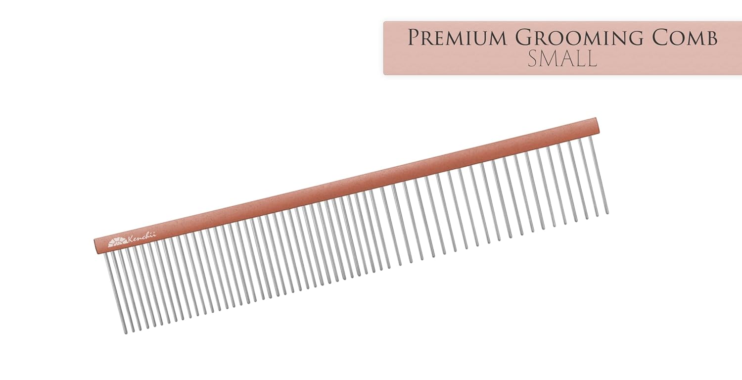 Kenchii Premium Satin Rose Gold Grooming Combs (Small)