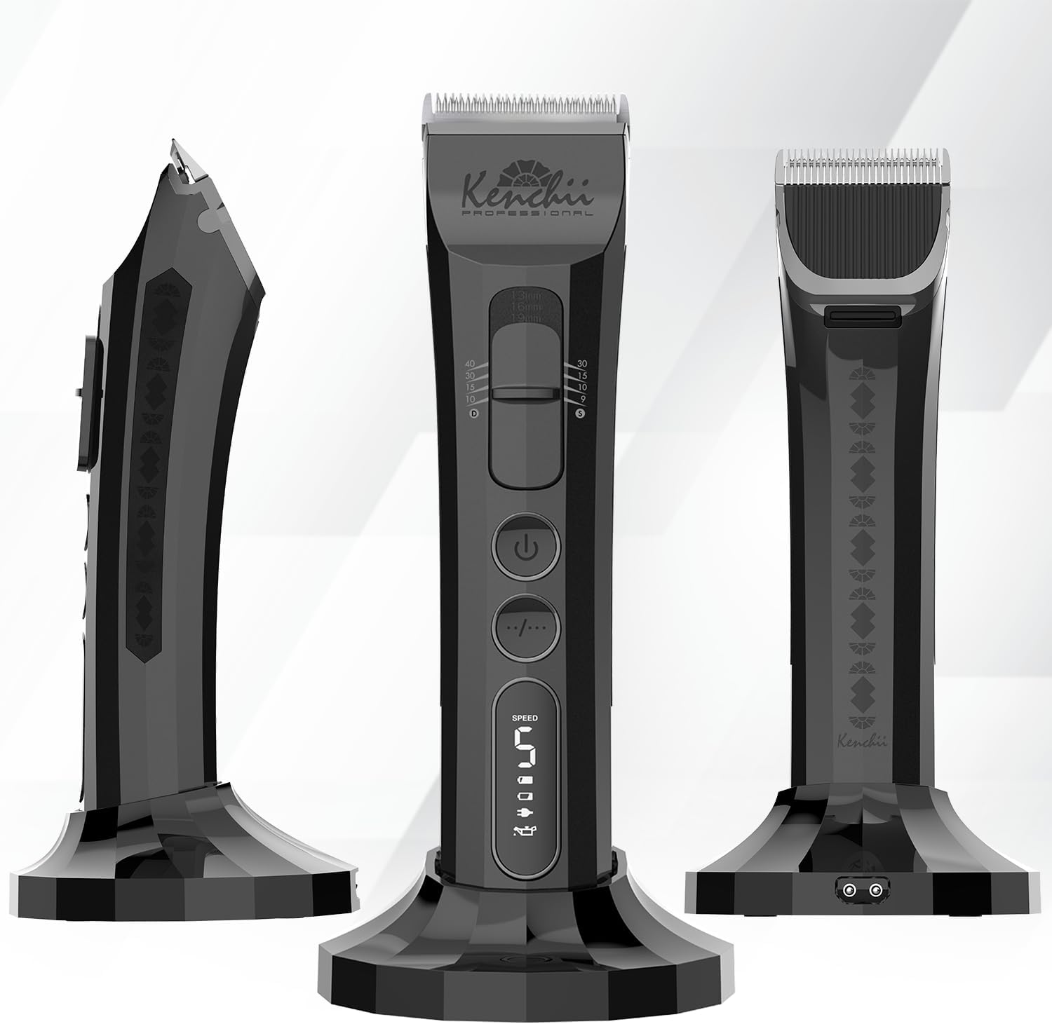 Kenchii Flash Dog Clippers for Grooming 4-in-1 Digital Cordless Cat & Dog Grooming Clipper for Pet Care, 