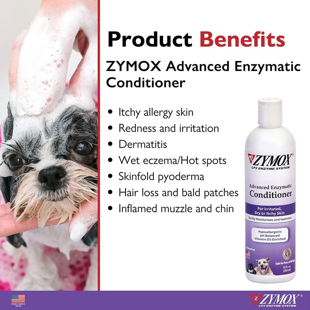 Zymox Enzymatic Shampoo and Rinse Set for Itchy Inflamed Skin Size: Set
