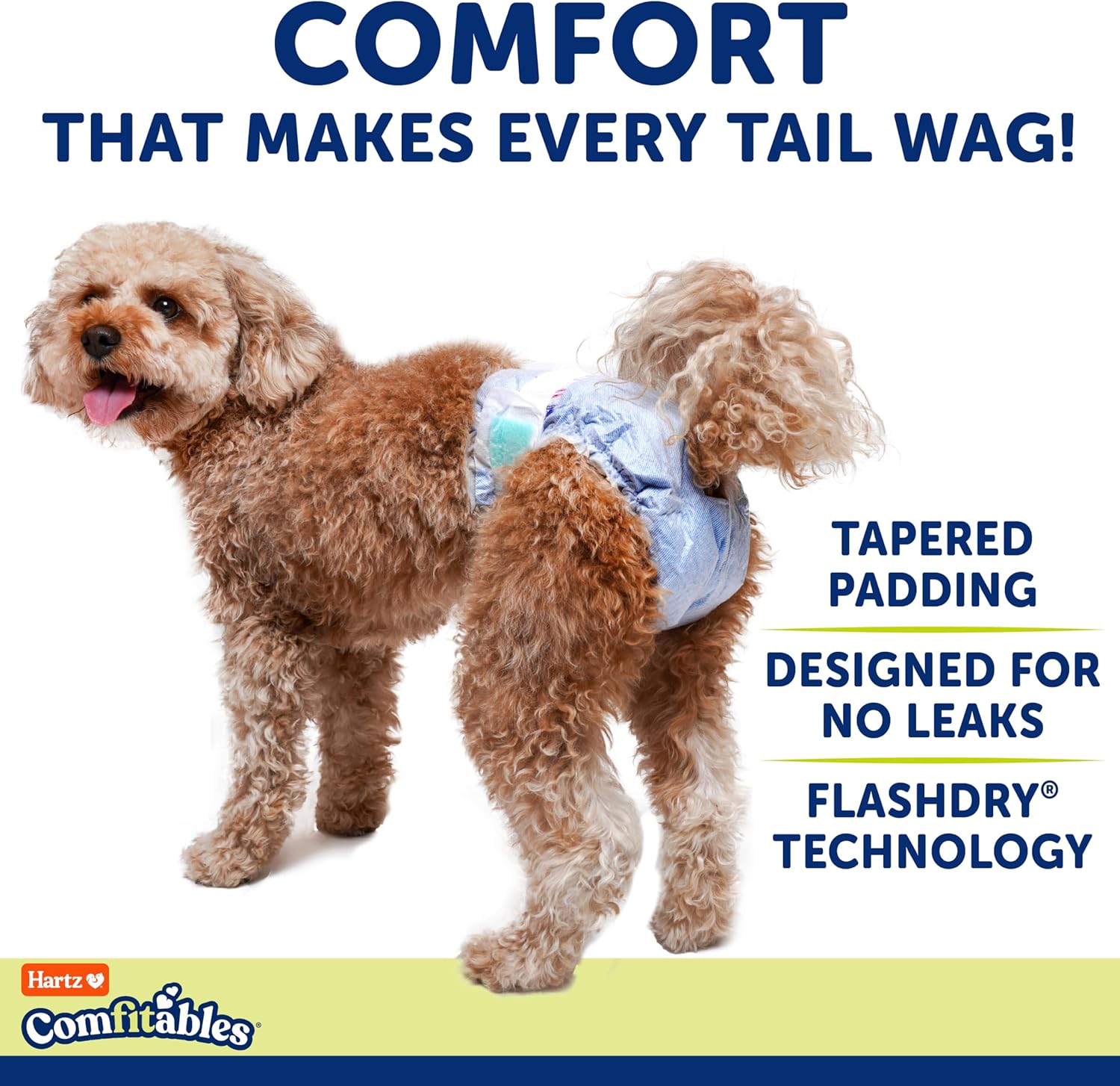 Hartz Disposable Dog Diapers, Size SM 36 count, Comfortable & Secure Fit, Easy to Put On