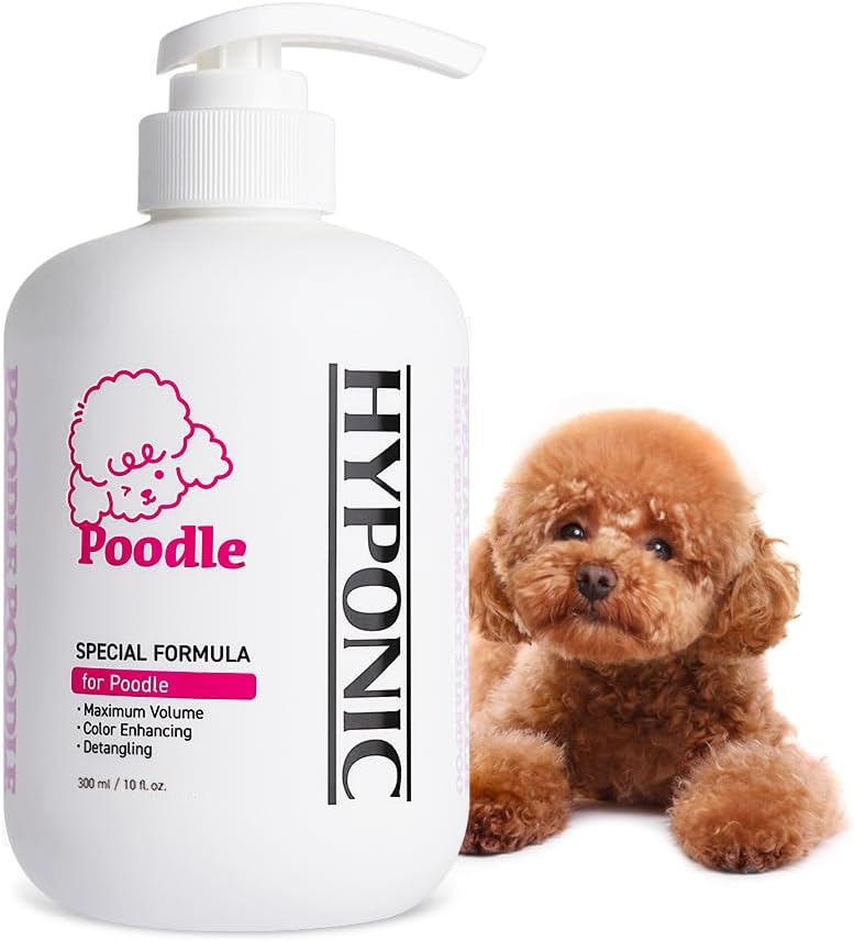 HYPONIC Shampoo for Poodle - Hypoallergenic Breed-Specific Shampoo for Poodle for Soft Volume, Moisture Coat, and Vibrant Color