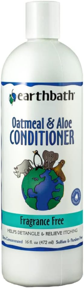 earthbath, Oatmeal & Aloe Conditioner - Dog Conditioner for Allergies & Itching, Dry Skin