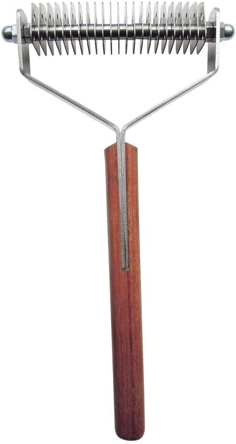 Mars Coat King Double Wide Dematting Undercoat Grooming Rake Stripper Tool for Dogs and Cats