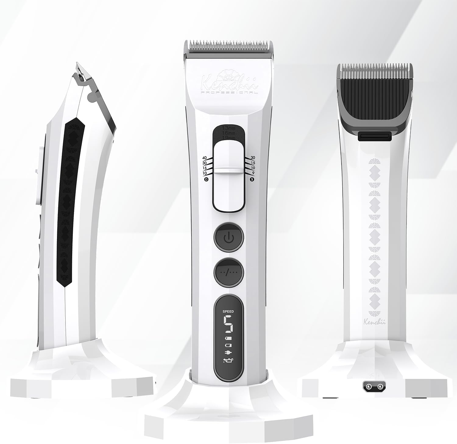 Kenchii Flash Dog Clippers for Grooming 4-in-1 Digital Cordless Cat & Dog Grooming Clipper for Pet Care, 