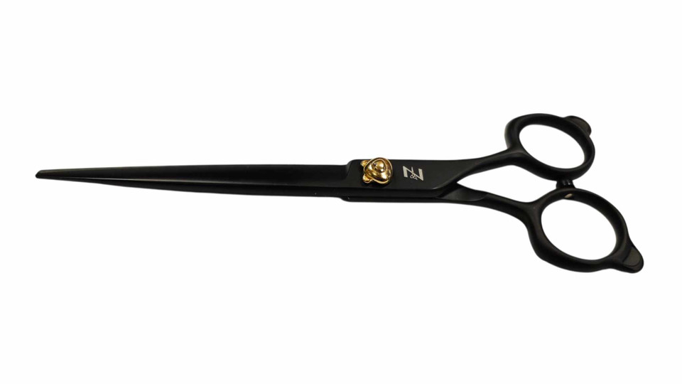 Zollita Teddy Bear 6.5" Straight Black Scissors